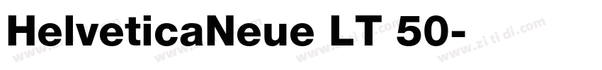 HelveticaNeue LT 50字体转换